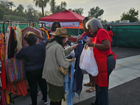 Members serving at a community event